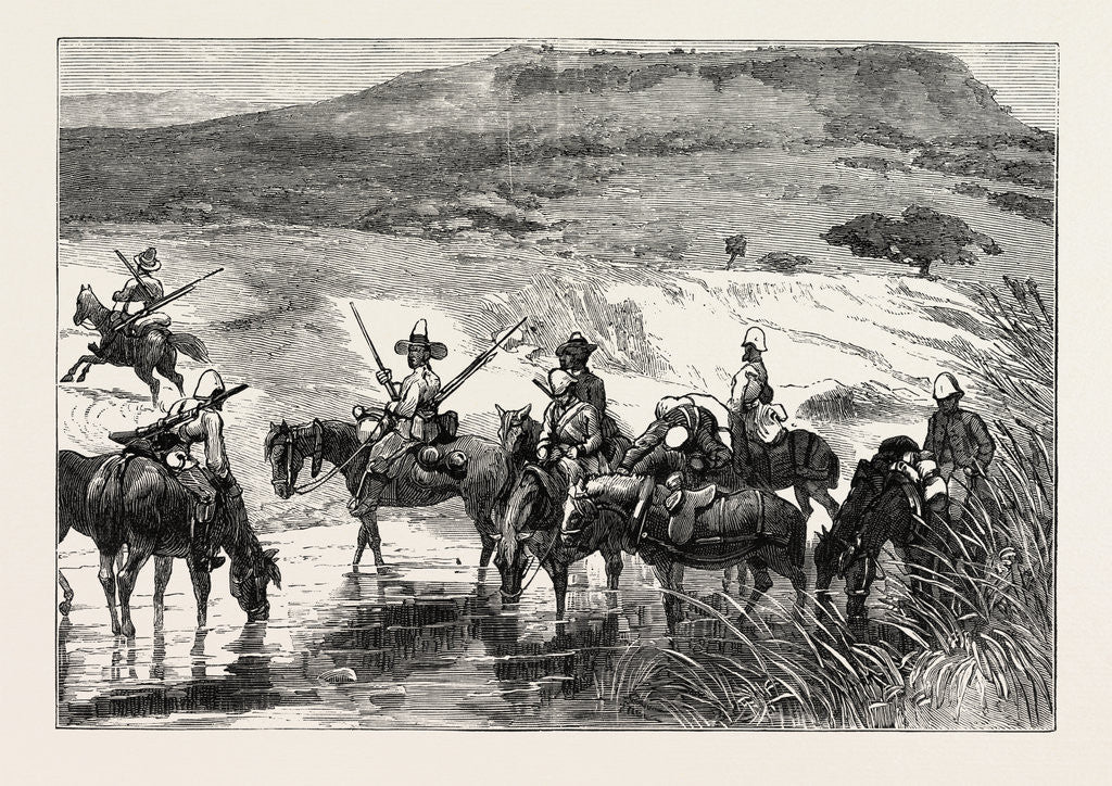Detail of Washbank Spruit, the Zulu War by Anonymous