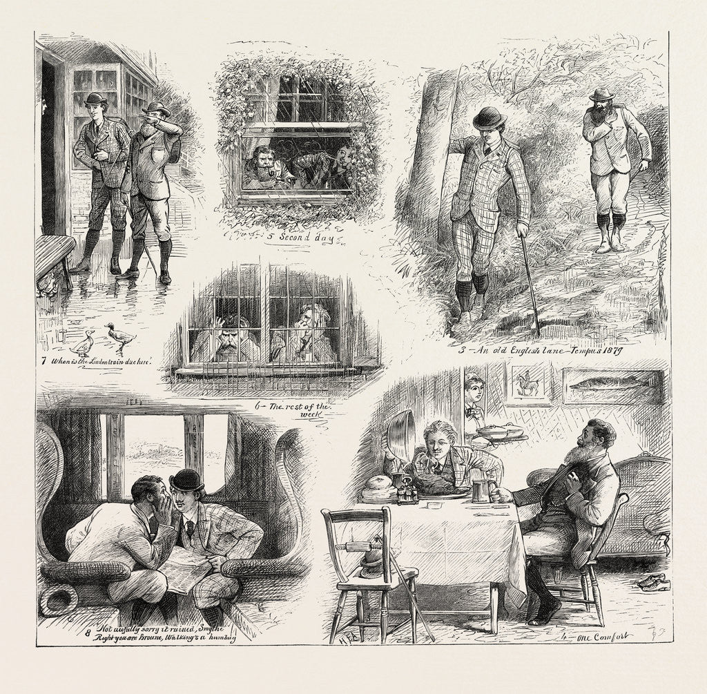 Detail of Memories of a Walking Tour by Anonymous