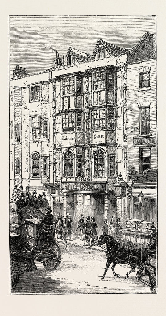 Detail of The So Called Shakespeare's House in Aldersgate Street About to Be Demolished, London by Anonymous