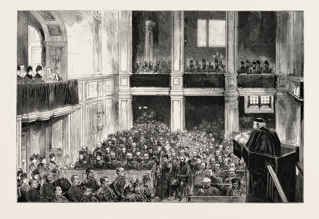 Detail of The Death of the Emperor William, the Memorial Service at the German Chapel Royal, St. James's Palace by Anonymous