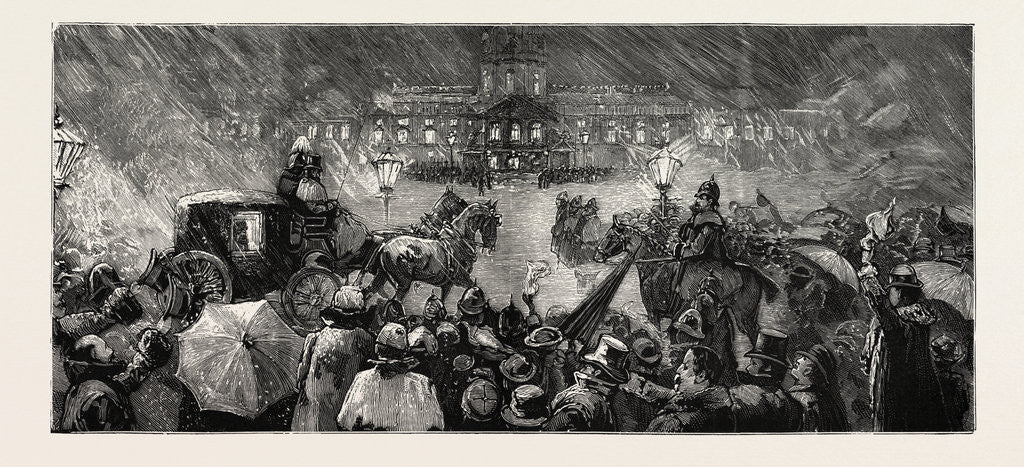 Detail of Arrival of the Emperor Frederick at Charlottenburg, Germany, from San Remo by Anonymous