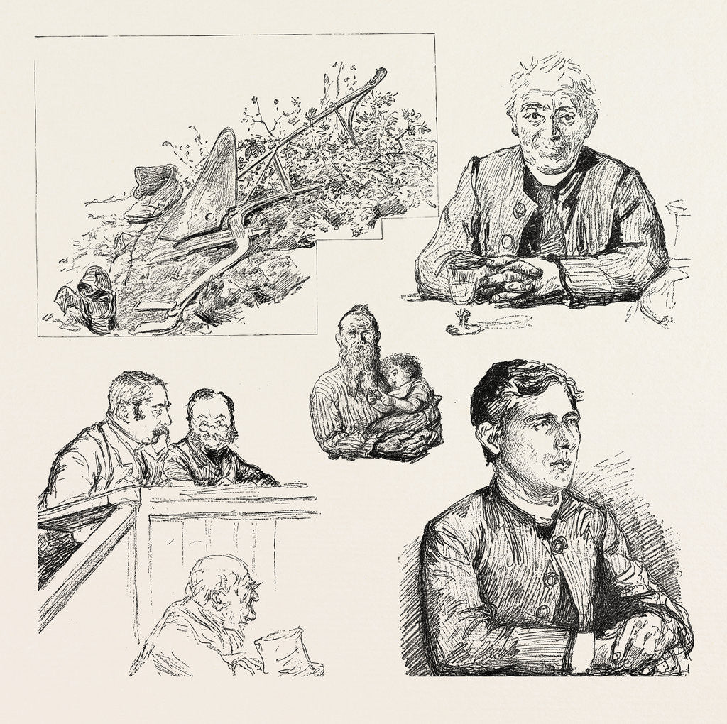 Detail of Studies from Life in Ireland by Anonymous