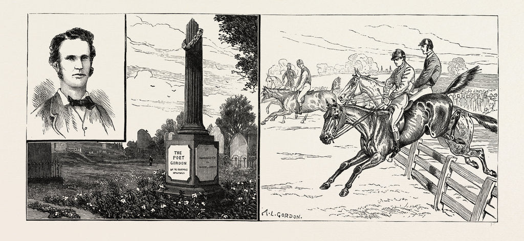 Detail of Adam Lindsay Gordon, the Australian Poet, Australia by Anonymous