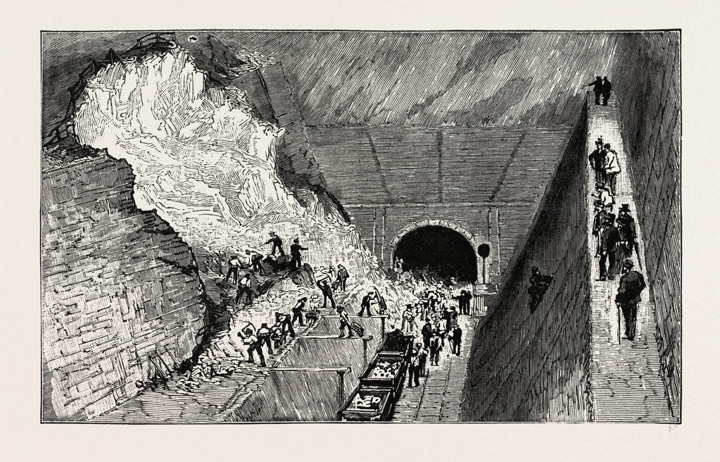 Detail of Landslip on the Railway Near Boulogne-Sur-Mer France by Anonymous