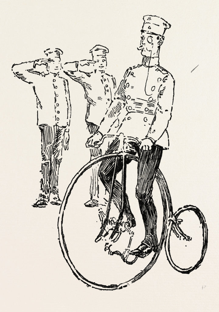 Detail of Military Cycling in Germany, Bicycle, Bicycles by Anonymous