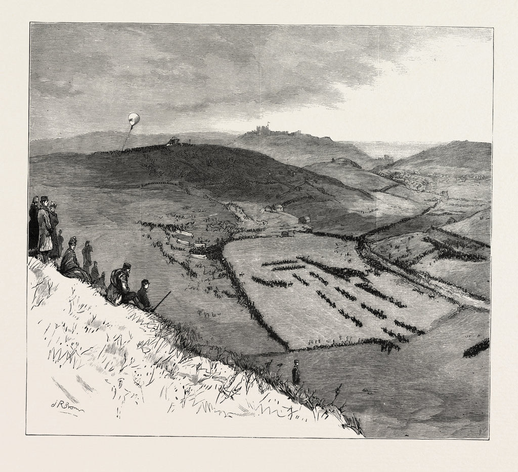Detail of Bird's-Eye View of the March-Past, at Dover by Anonymous