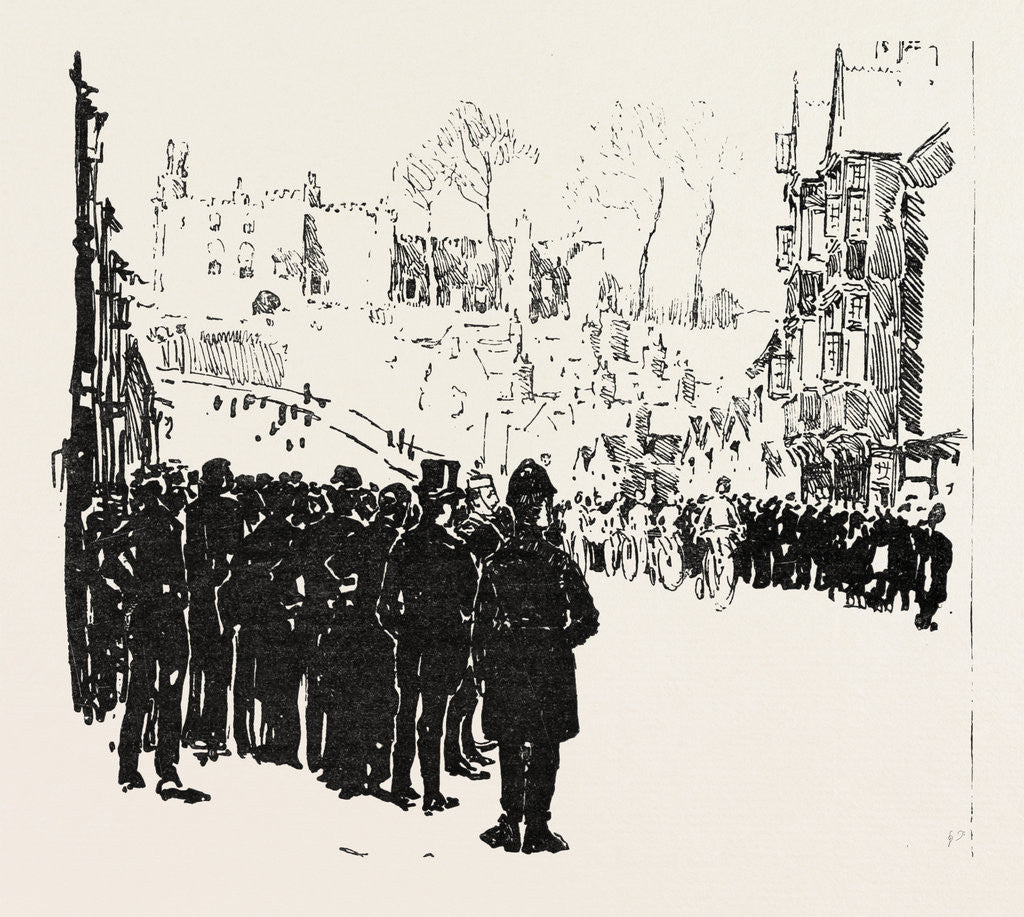 Detail of With the Cyclist Corps at the Easter Volunteer Manoeuvres by Anonymous