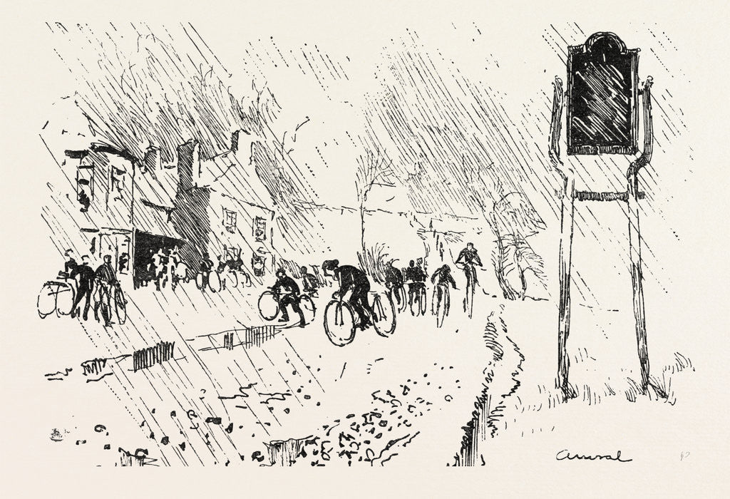 Detail of With the Cyclist Corps at the Easter Volunteer Manoeuvres by Anonymous
