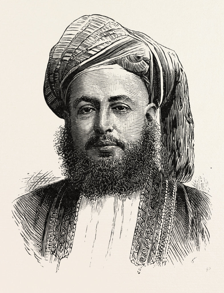 Detail of Bargash Bin Said, G.C.M.G., Sultan of Zanzibar by Anonymous