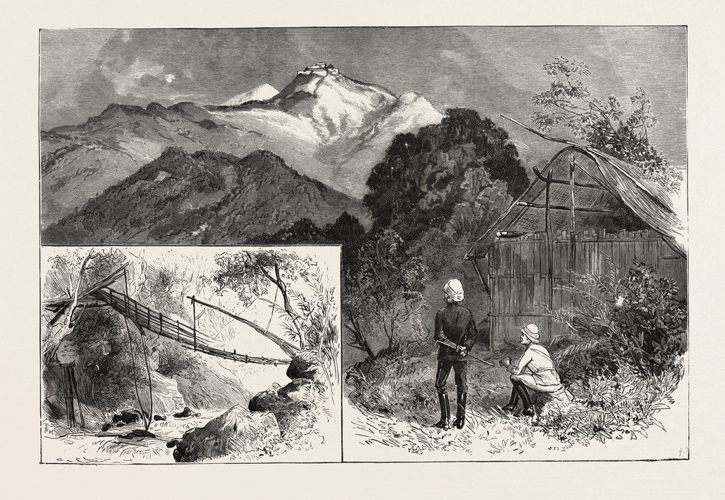 Detail of The Sikkim Expeditionary Force, Northern India the Capture of Fort Ling-Tu from Sketches by an Officer of the Expedition by Anonymous