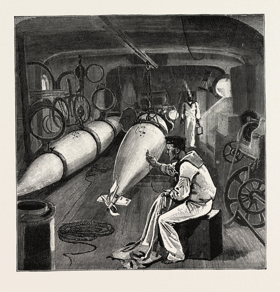 Detail of Torpedo Gun Boat, Dynamo Room in the Fore Part of the Vessel by Anonymous