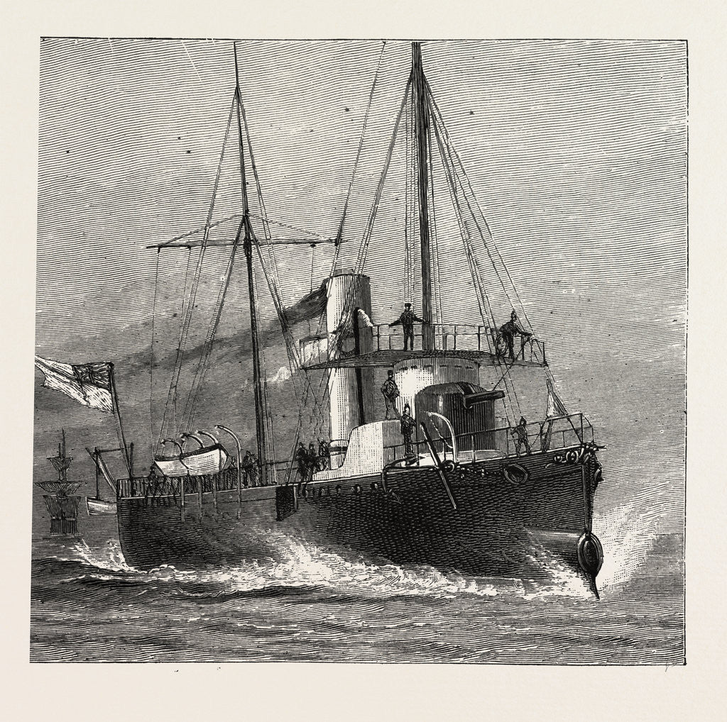 Detail of Torpedo Gun Boat, Full Speed-2o Knots an Hour by Anonymous