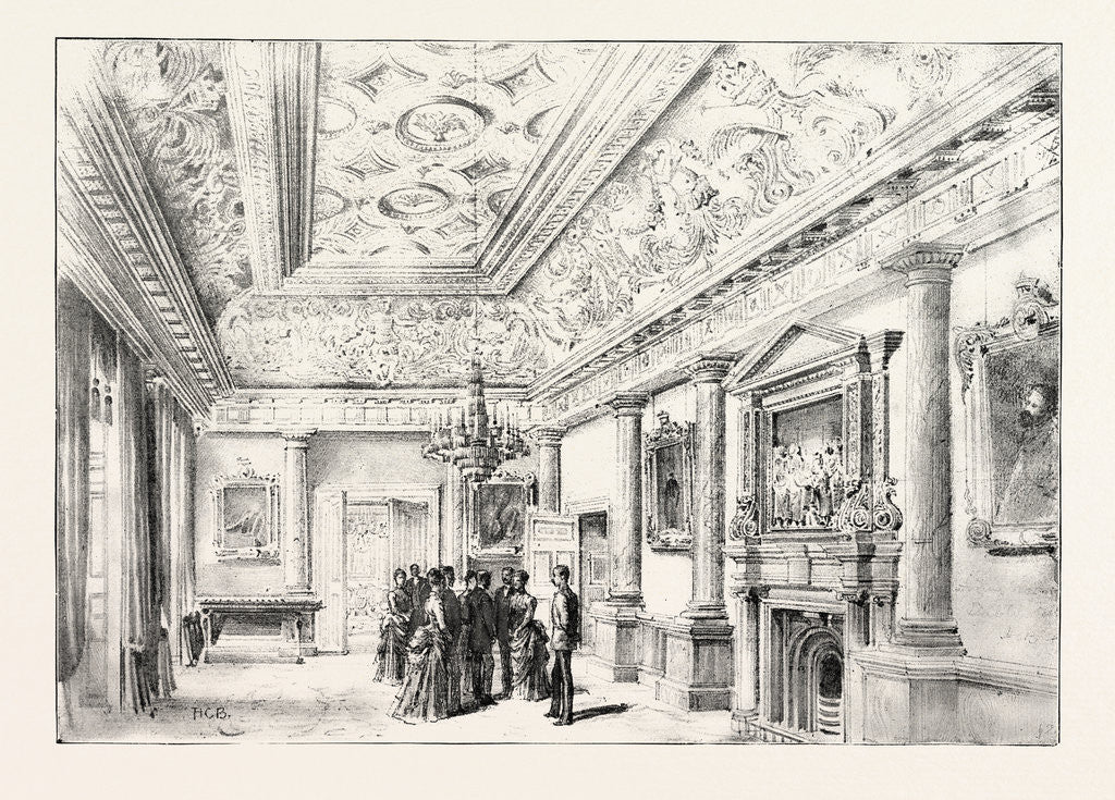 Detail of Dublin Castle, Ireland, the Dining Room by Anonymous