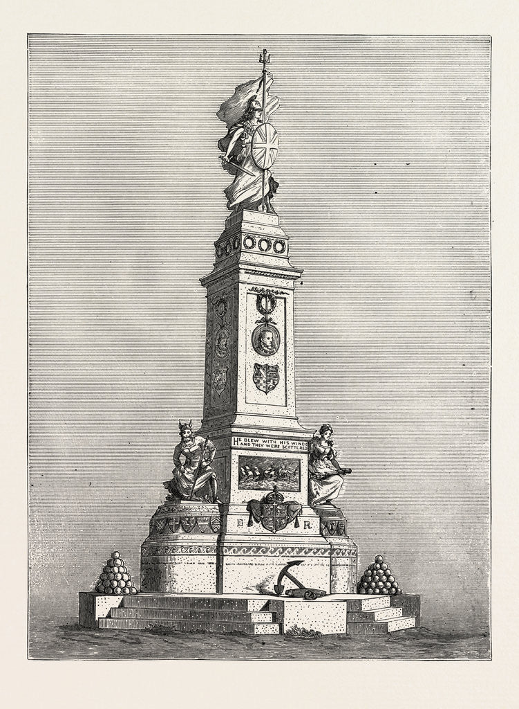 Detail of Monument to Be Erected on Plymouth Hoe by Anonymous