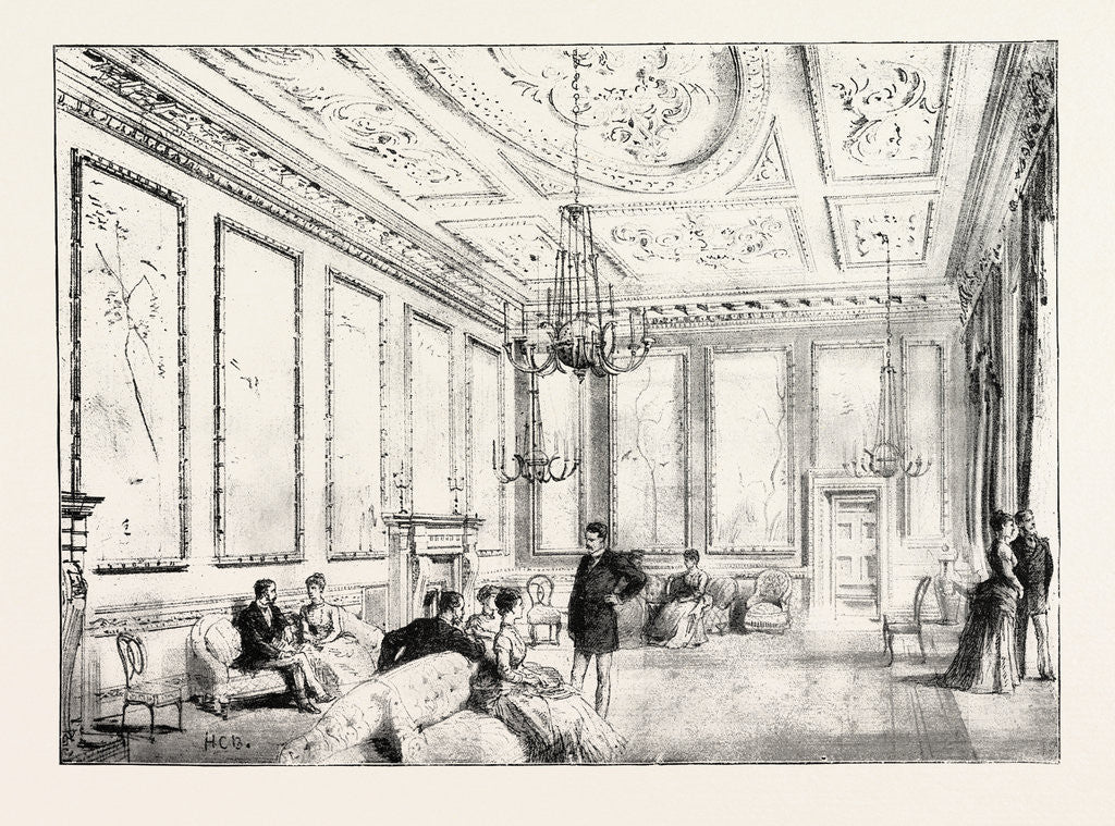 Detail of Dublin Castle Ireland, the State Drawing-Room by Anonymous