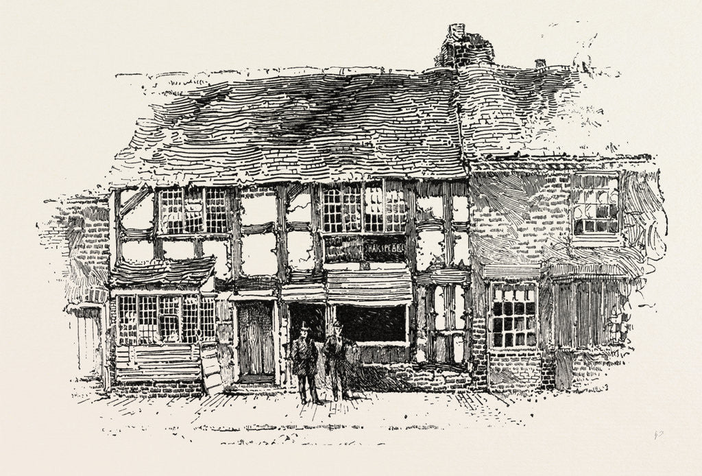 Detail of House in which Shakespeare Was by Anonymous