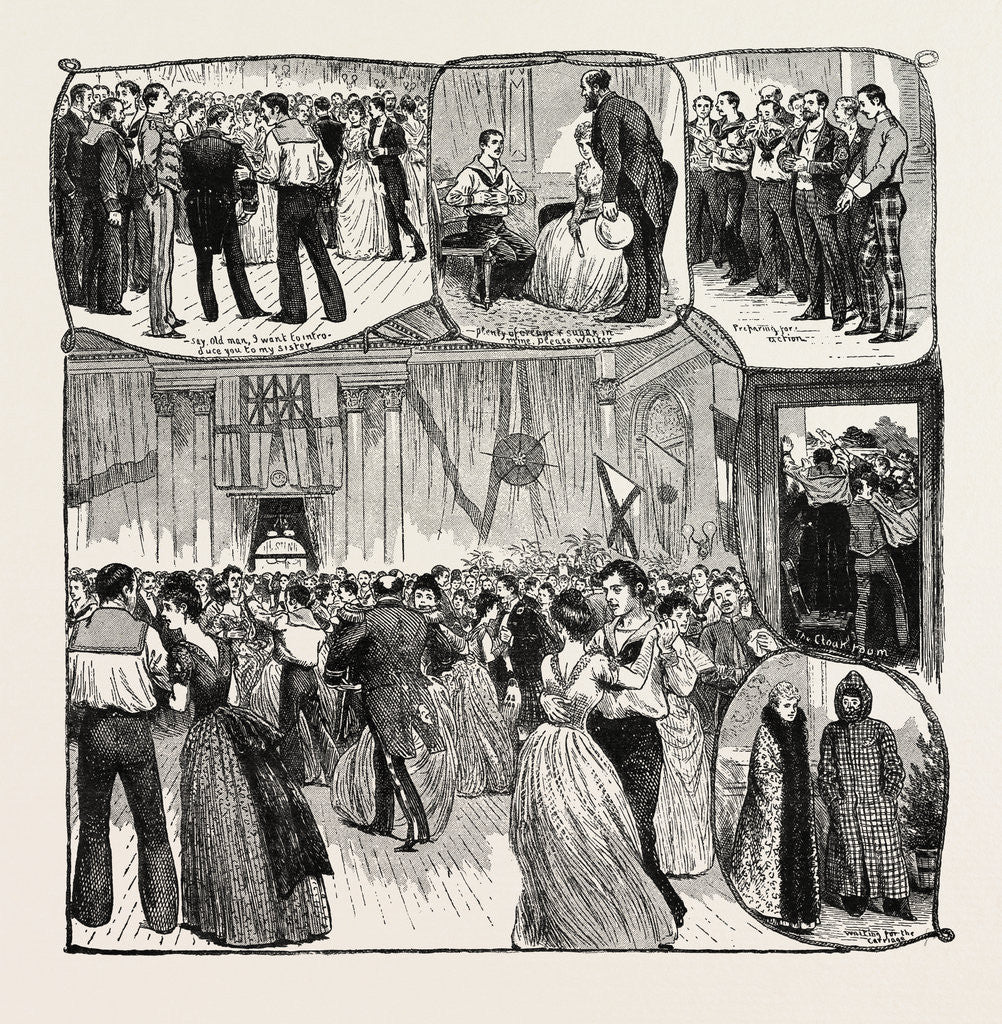 Detail of The Naval Volunteers Ball Held at Glasgow by Anonymous