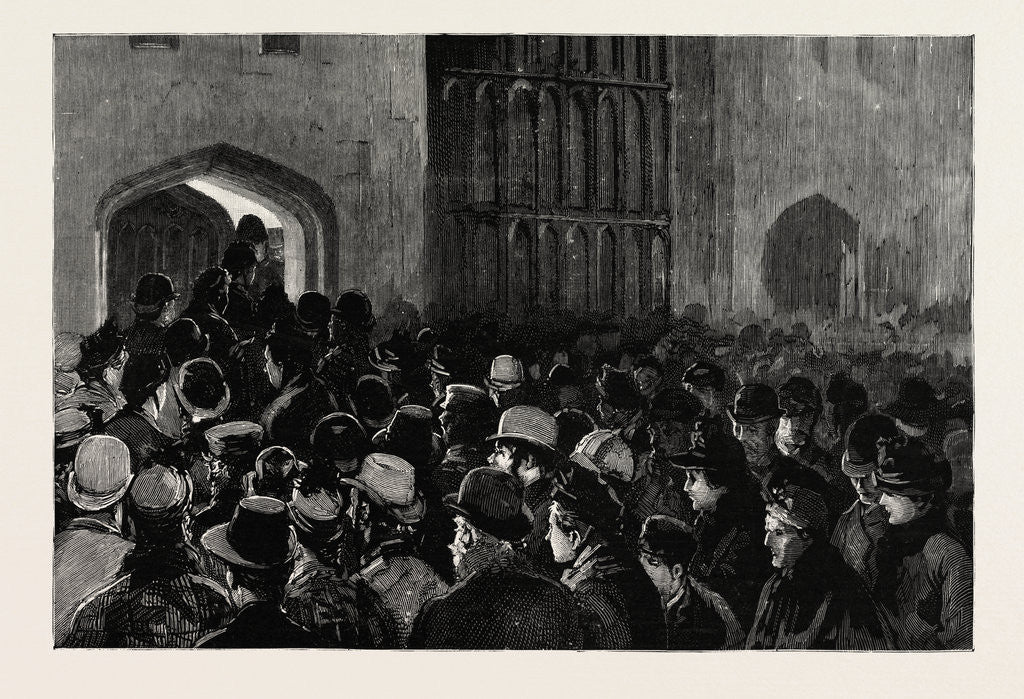 Detail of Distributing the Queen's New Year Gifts at Windsor by Anonymous