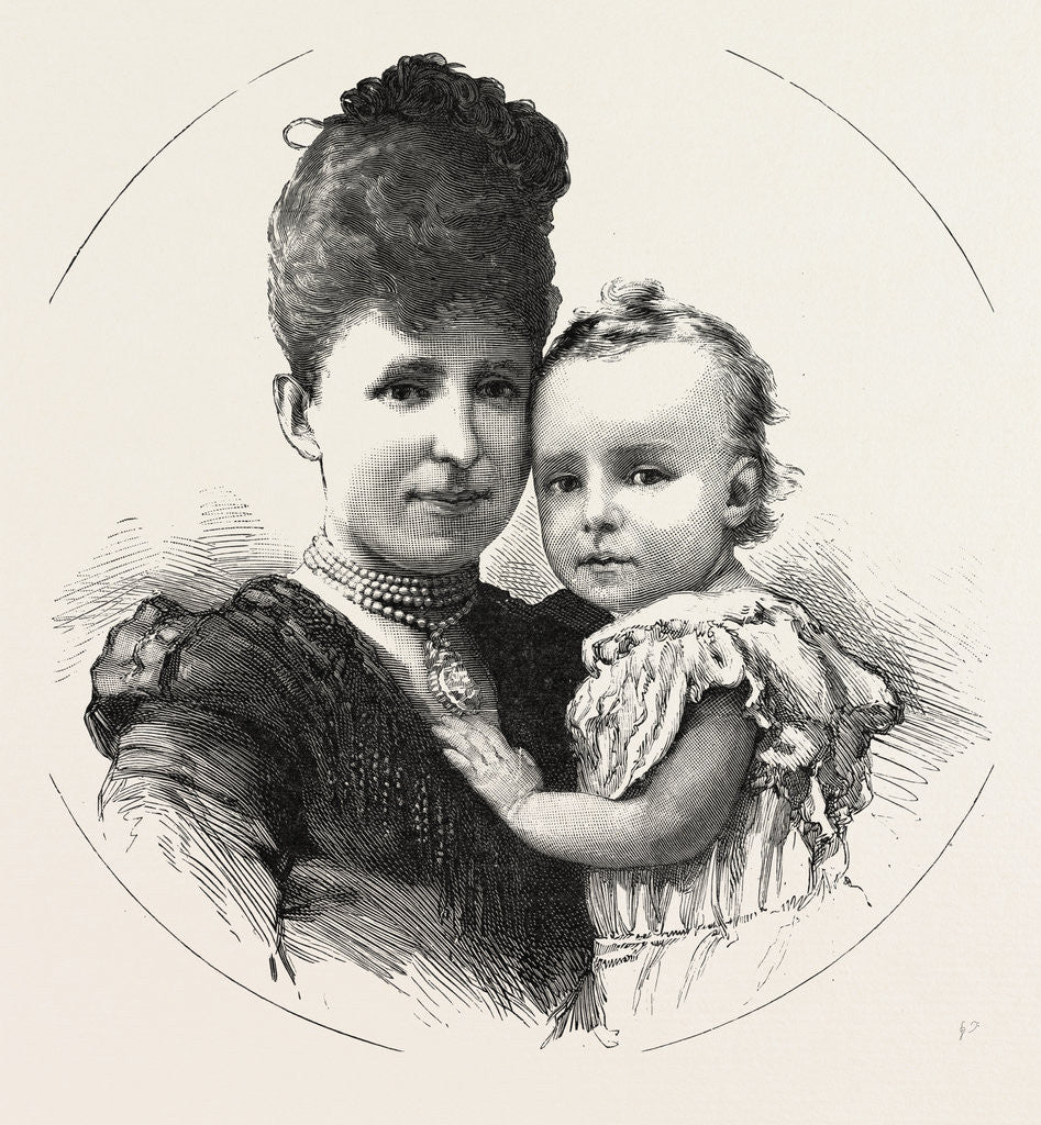 Detail of King Alphonso of Spain and His Mother Christina, the Queen Regent by Anonymous