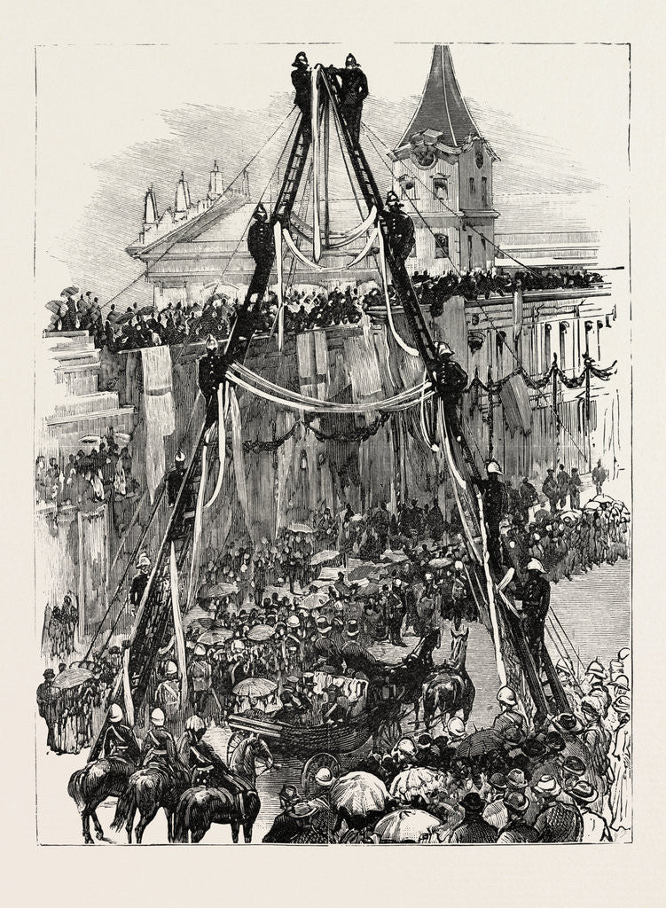 Detail of The Arrival of Sir Henry Loch, the New Governor, at Capetown, South Africa by Anonymous