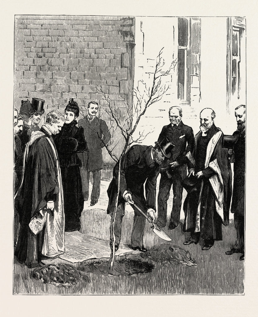 Detail of Bournemouth, the Prince Planting a Tree, at the Victoria Hospital in Commemoration of His Visit by Anonymous