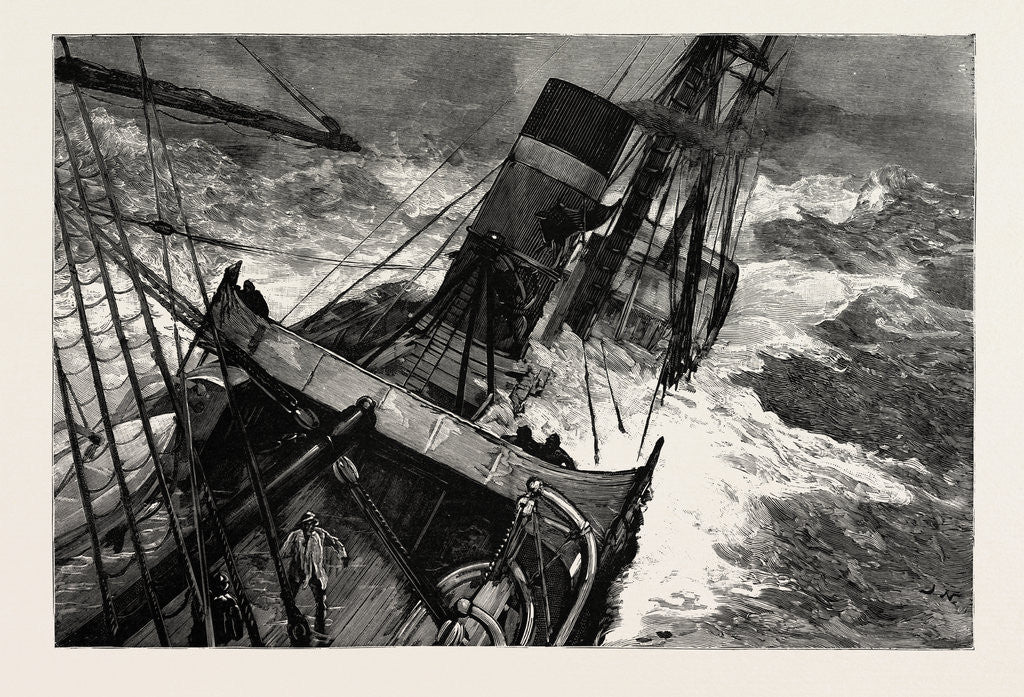 Detail of T He Canadian Ss. Sardinian Crossing the Atlantic in the Recent Gales by Anonymous