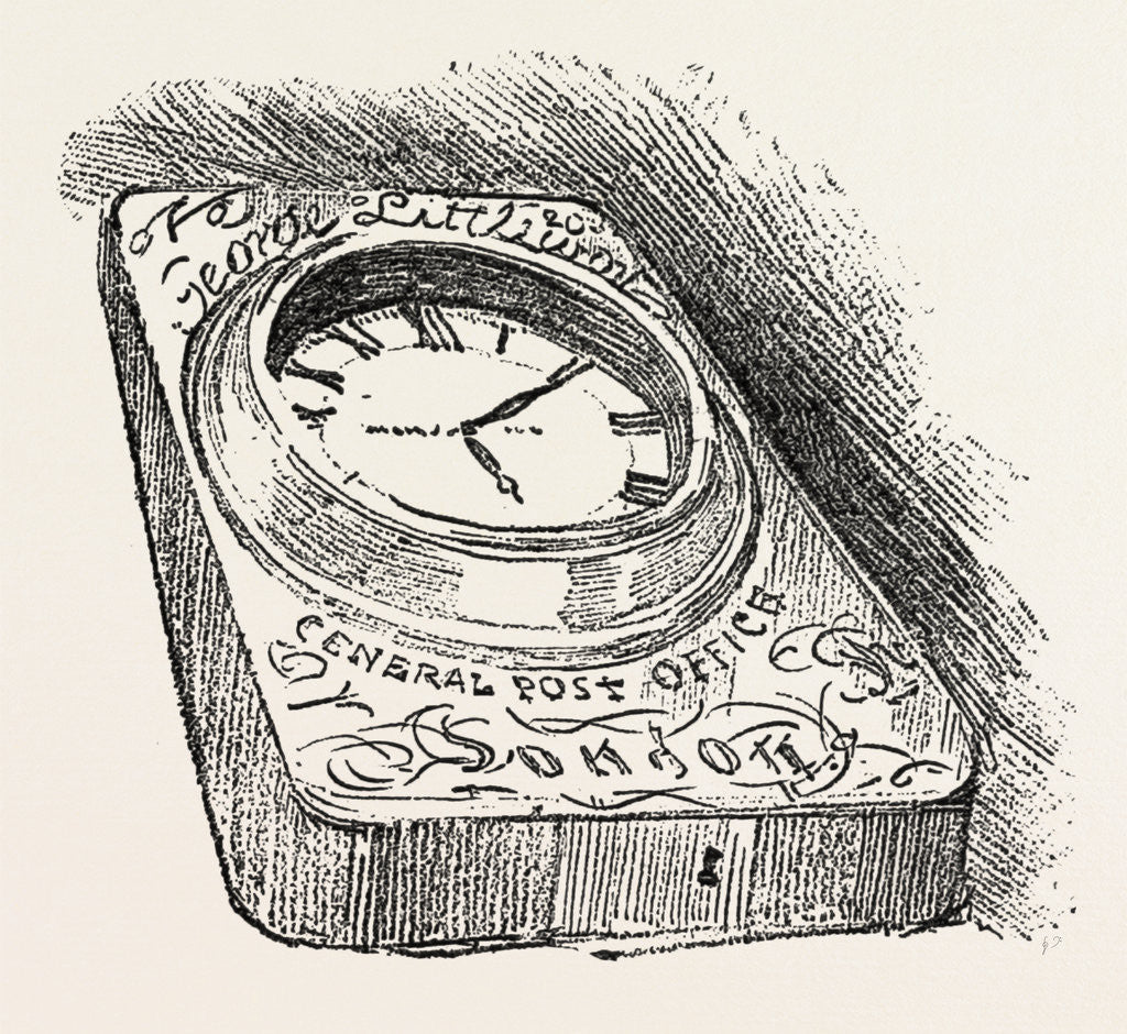 Detail of Boston and Hull Mail Coach Clock by Anonymous