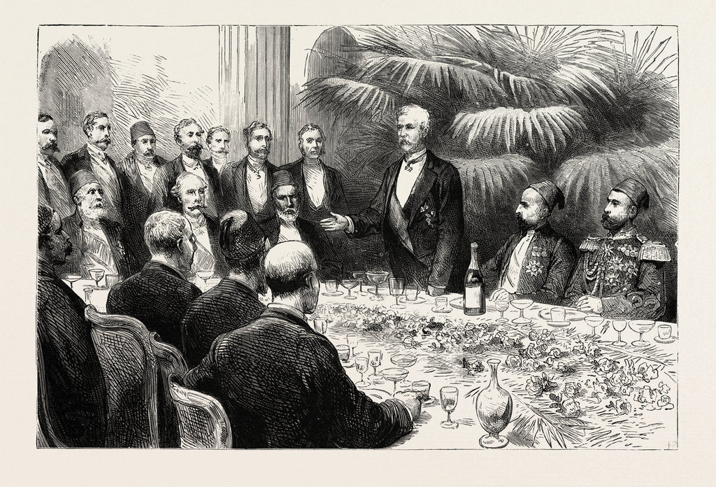 Detail of Banquet Given by the Egyptian Government at Cairo in Honour of Mr. Stanley's Arrival, Egypt by Anonymous