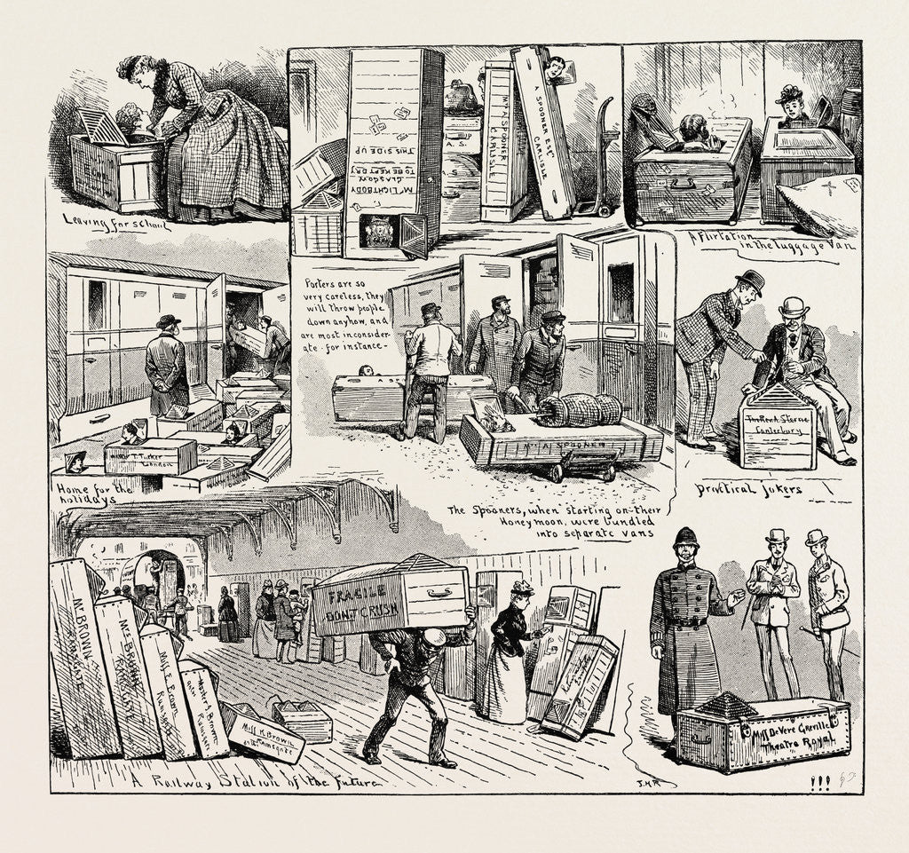 Detail of A New Mode of Travelling, What May Happen If the Vienna Tailor's Plan is Generally Adopted by Anonymous