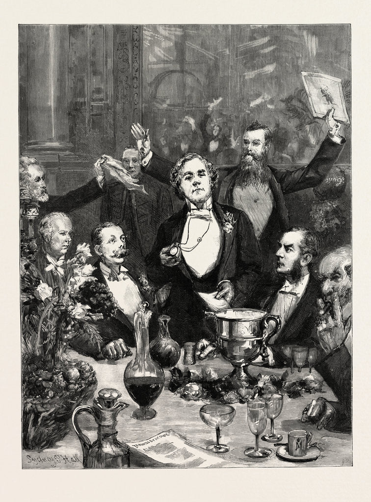 Detail of Farewell Banquet to Mr . J. L . Toole, at the Hotel Metropole, Previous to His Departure for Australia, My Lords and Gentlemen, Pray Silence for Your Guest, Mr. J. L. Toole by Anonymous