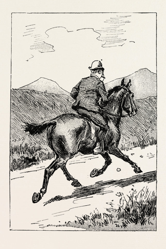 Detail of A Morning Ride in Athens, Greece, and for a Few Miles Trotted Merrily Along the High Road, Turning Neither to Right Nor Left by Anonymous