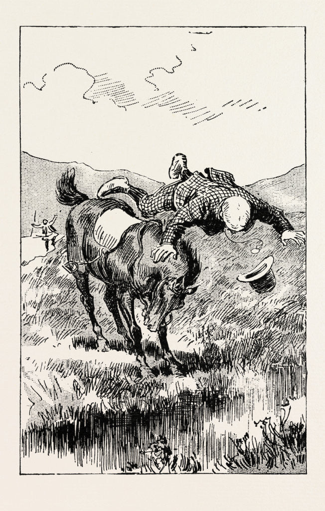 Detail of A Morning Ride in Athens, Greece, at an Evil Moment, However, I Urged My Steed to Take a Small Brook, and I Came to Grief by Anonymous