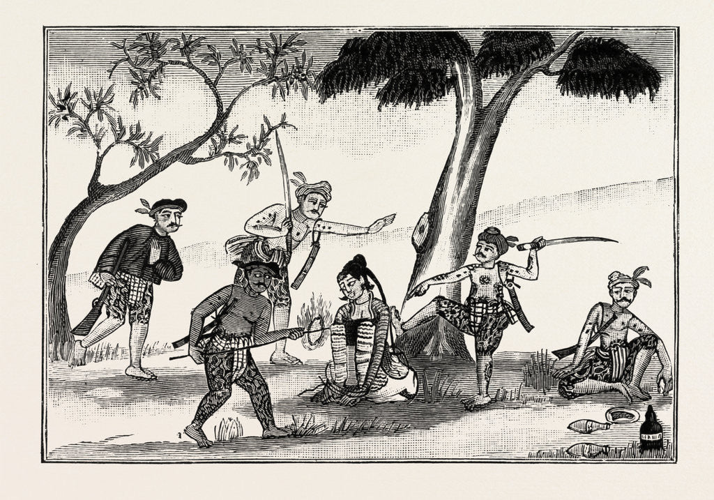 Detail of Life of a Burmese Dacoit, and Puts a Woman to the Torture by Anonymous