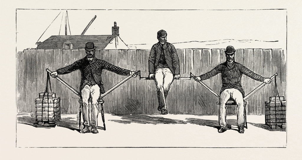 Detail of The Opening of Forth Bridge by the Prince of Wales, Living Model Illustrating the Cantilever Principle by Anonymous