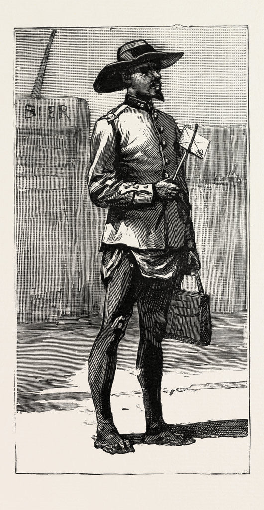 Detail of Transvaal Gold Fields, South Africa, the Marabastad Post Arrives by Anonymous