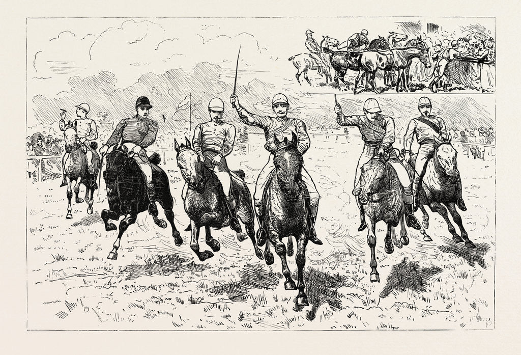 Detail of In Full Blast, a Cigar Race by Anonymous