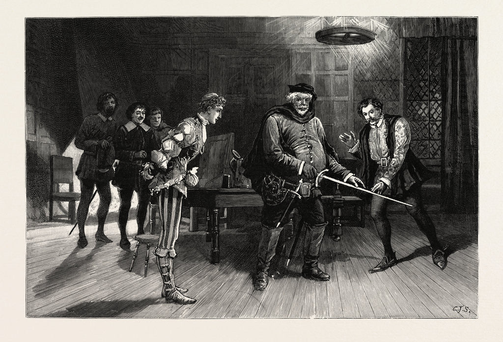 Detail of Scene from the Performance of Henry IV., Part I., by the Irving Dramatic Club at the Lyceum Theatre by Anonymous