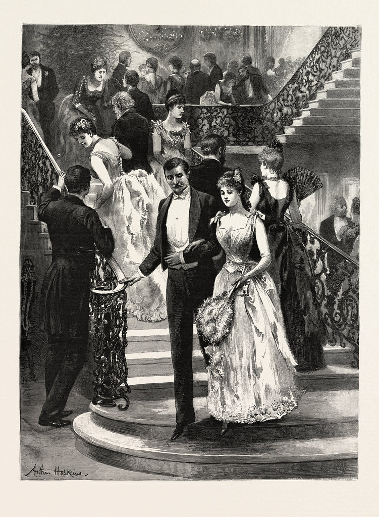 Detail of Going Down to Supper, My First Ball by Anonymous