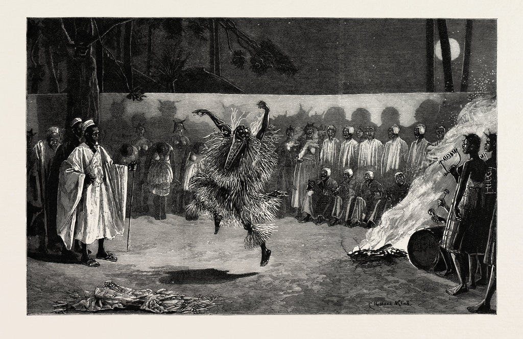 Detail of The Devil's Dance, the West Coast of Africa by Anonymous