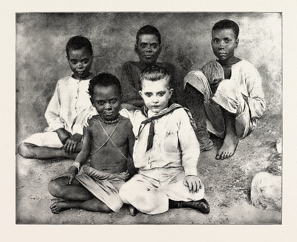 Detail of Black and White, Little Jack, the Boy Missionary, and His Playmates by Anonymous