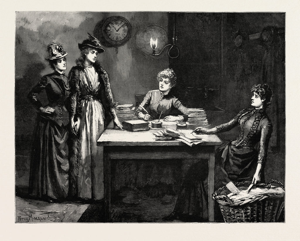 Detail of In the Office by Anonymous
