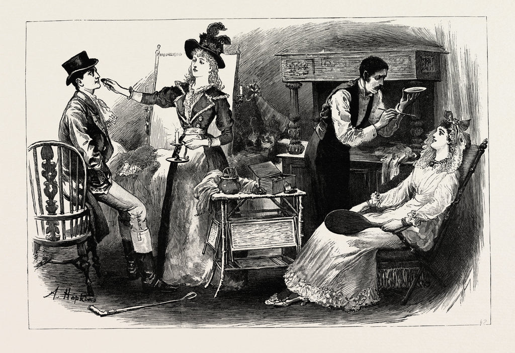 Detail of The Green Room by Anonymous