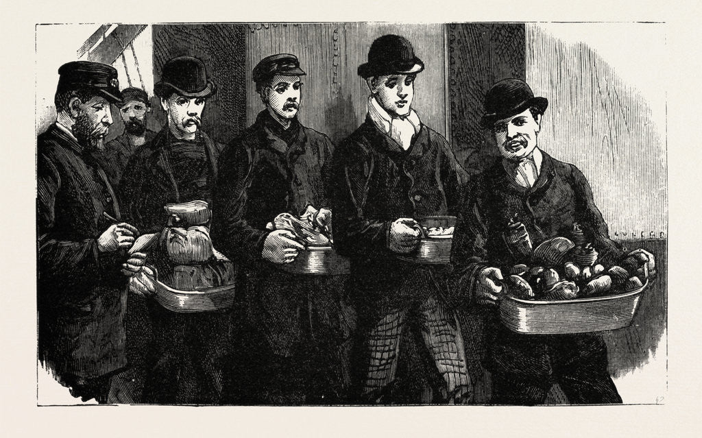 Detail of Stokers for the British Navy, Newly Joined Men Drawing Their Rations by Anonymous
