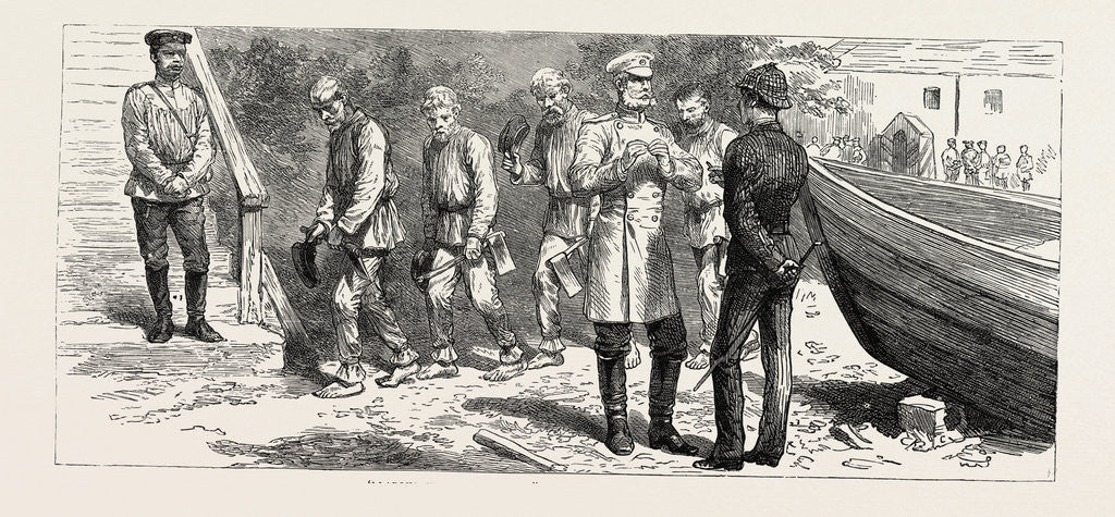 Detail of Kharsakov, Russia: Labour Without Honour, Convicts Returning from Work by Anonymous