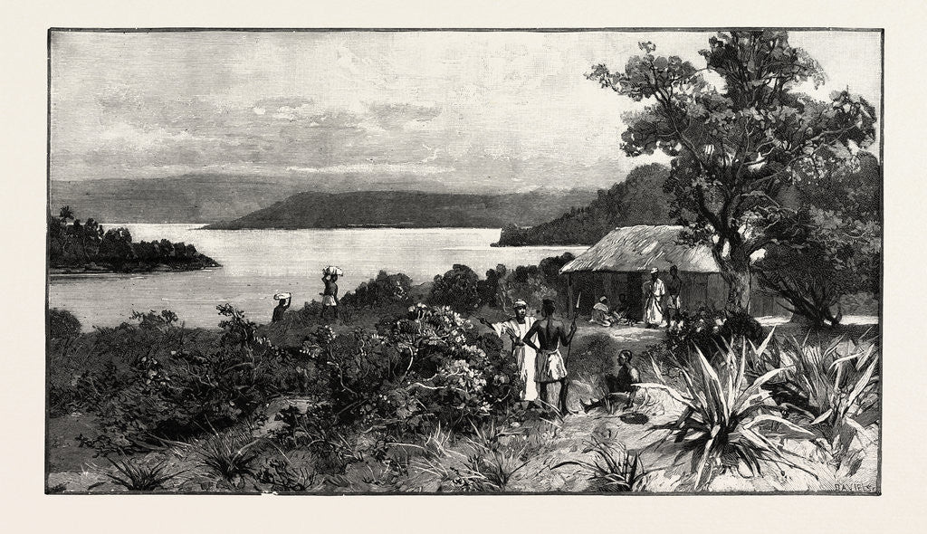 Detail of Central Africa, Kavala Island on Lake Tanganyika by Anonymous