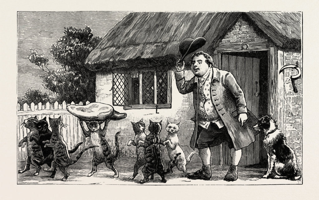 Detail of For the Care of His Lamb, and Their Comical Pranks, He Gave Them a Ham, and Abundance of Thanks. I Wish You Good Day, My Fine Fellows, Said He, My Compliments, Pray, to Dame Wiggins of Lee by Anonymous