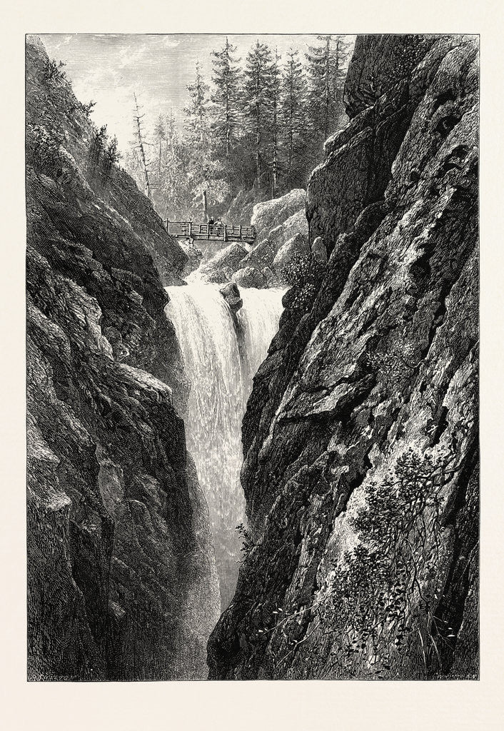 Detail of Falls of the Aar at Handeck, Switzerland by Anonymous