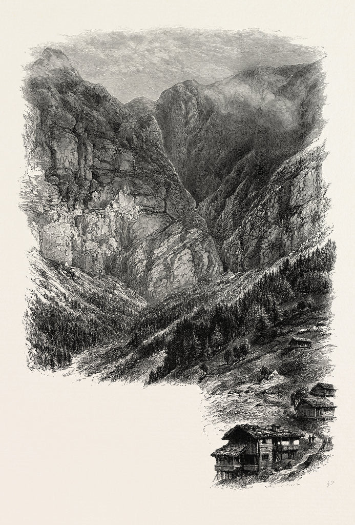Detail of The Gemmi from Leuki, Gemmi Pass, Switzerland, the Passes of the Alps by Anonymous
