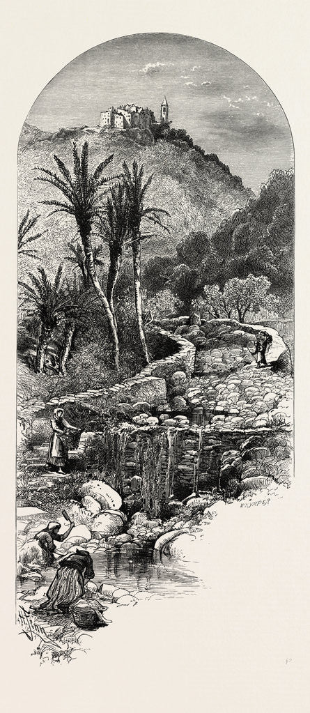 Detail of Sasso, the Cornice Road by Anonymous