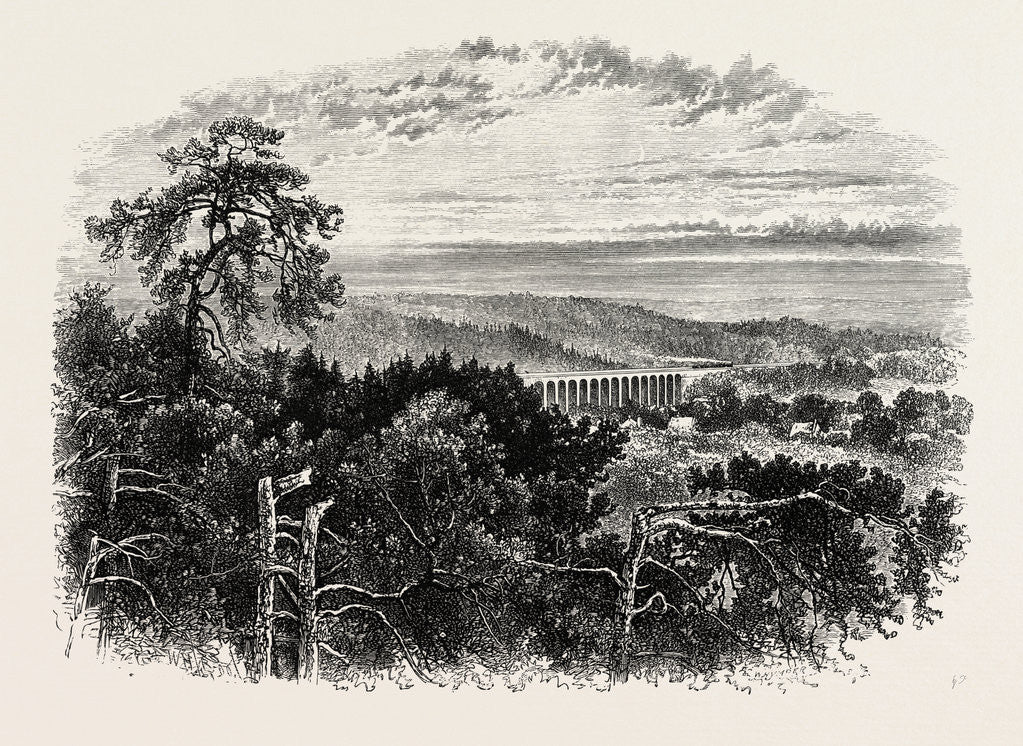 Detail of Viaduct on the Lyons Railway, Fontainebleau, France by Anonymous